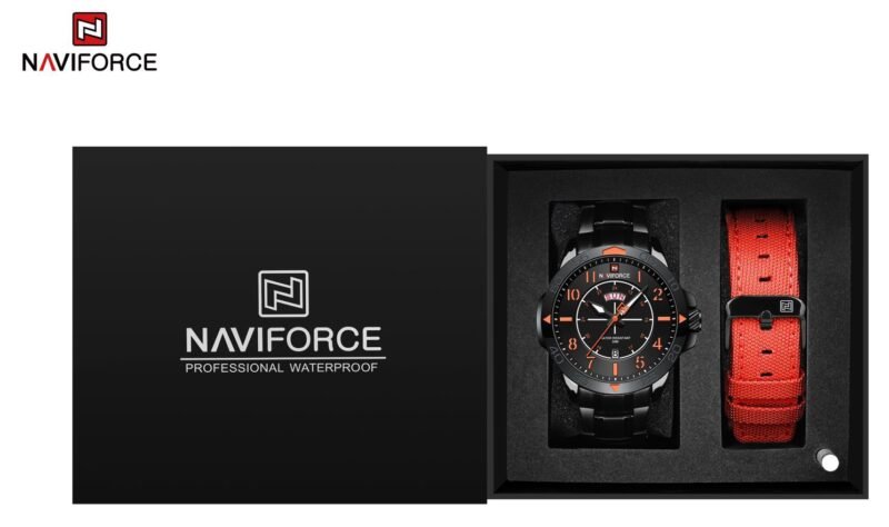 Naviforce Watch For Men 9204S B-O-B SET